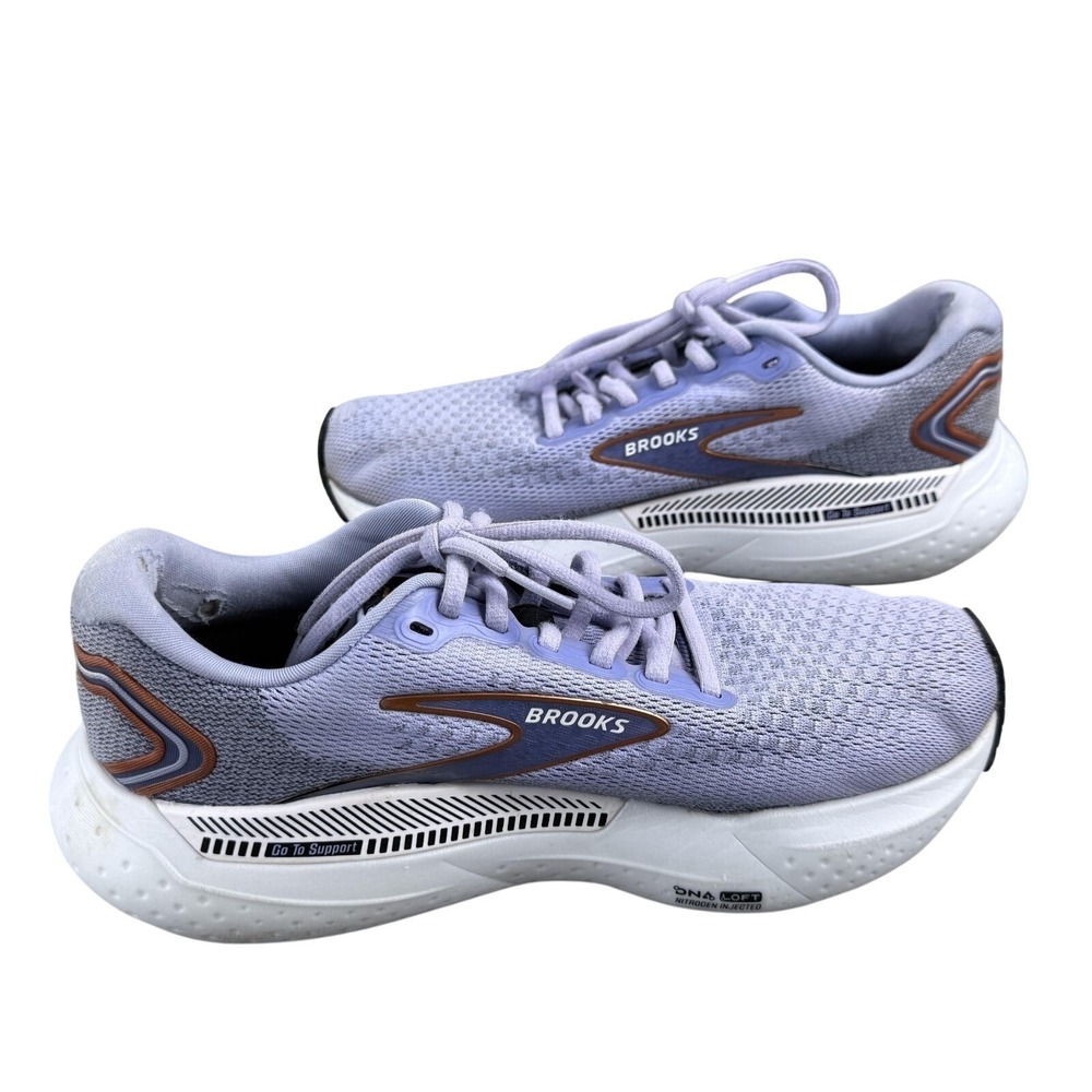 Brooks Shoes Womens Size 7.5 Purple Running Sneakers Cushioned Glycerin GTS